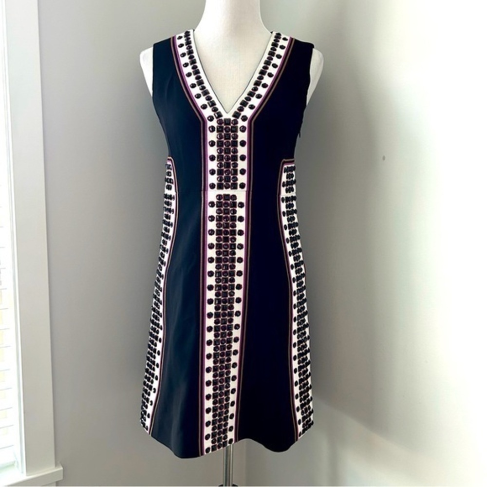 *Diane Von Furstenberg Beaded Panel Dress